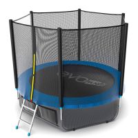 Батут EVO JUMP External 8ft (Blue) с нижней сеткой